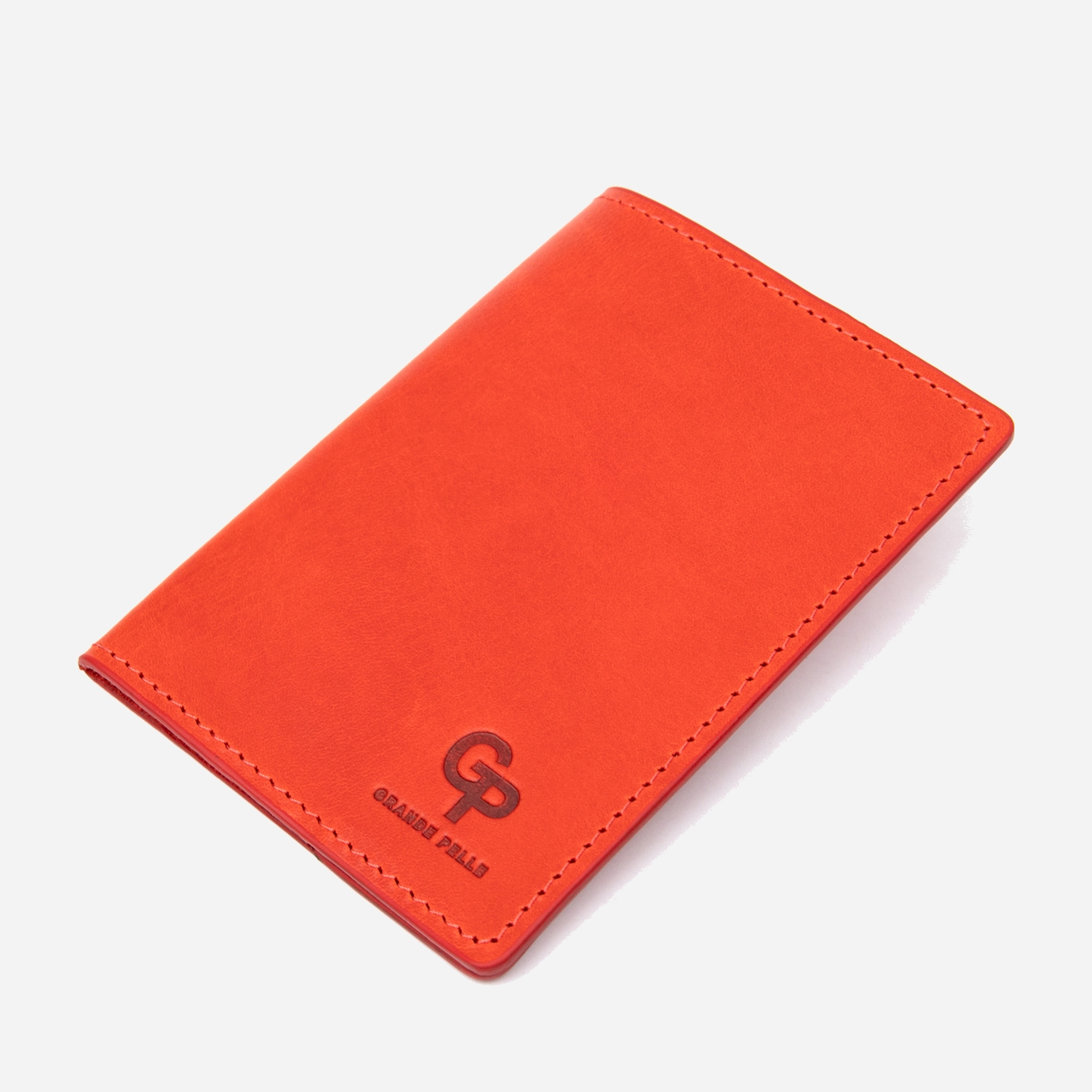 

Обложка для паспорта кожаная Grande Pelle leather-11483 Красная