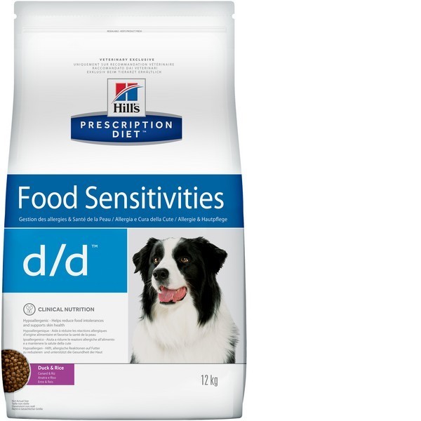 

Сухой корм Hill`s Prescription Diet d/d Food Sensitivities корм для собак с лососем и рисом 12 кг