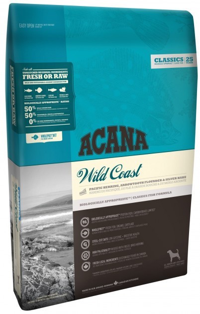 

Сухой корм ACANA Wild Coast для взроcлых собак всех пород 11.4 кг (776213497)