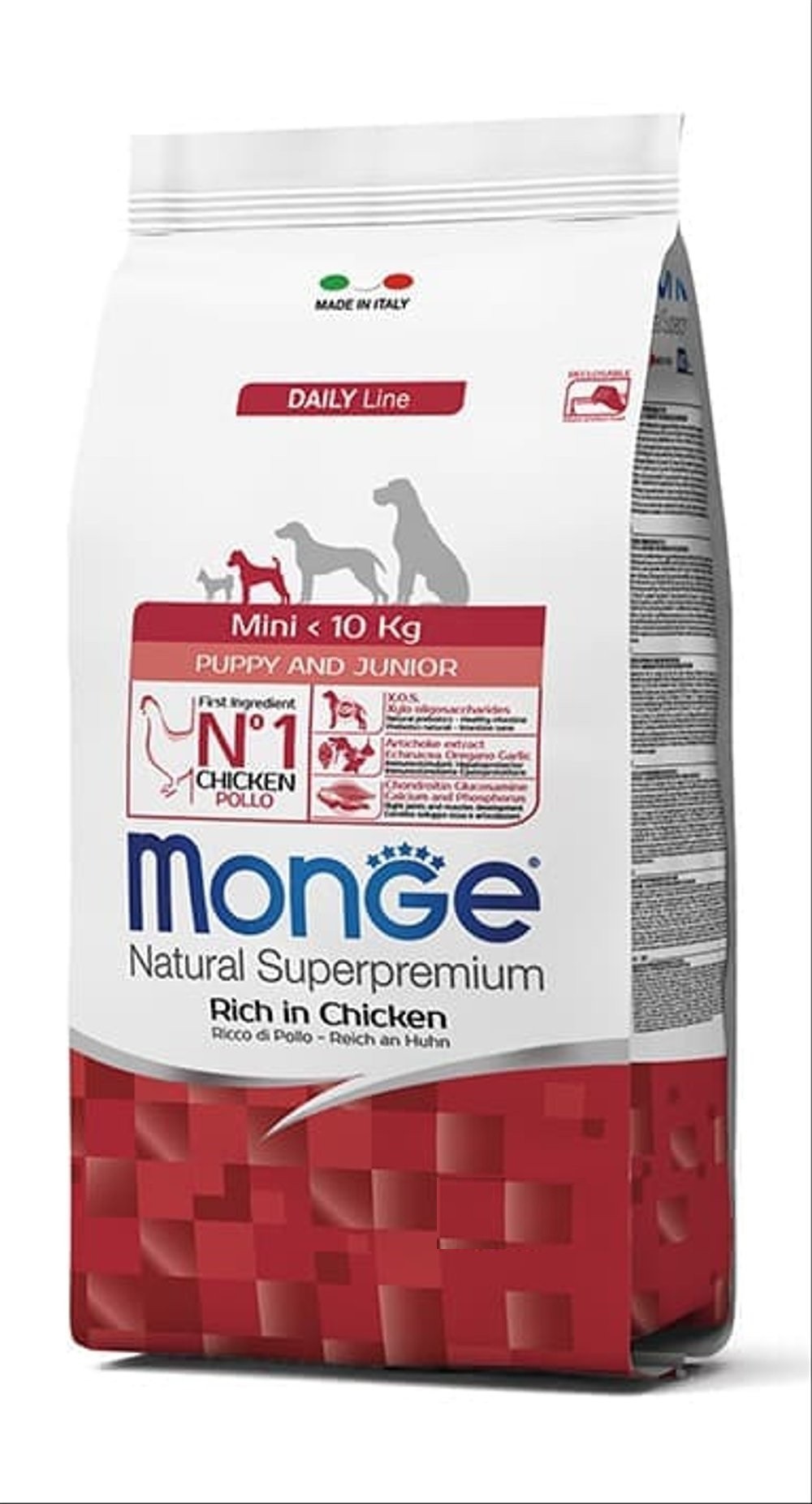 

Сухой корм Monge Dog Mini Adult с курицей для взрослых собак малых пород 15 кг