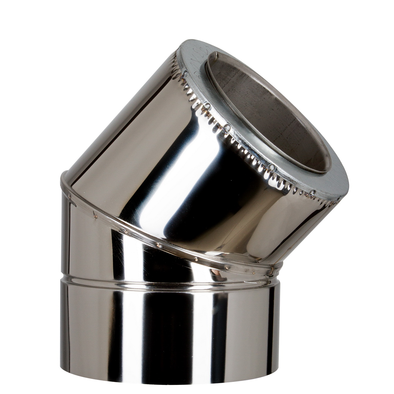 

Колено термо 45° Лира-ЛТД Ф250/320 нерж/нерж AiSi321 ≠0,8мм