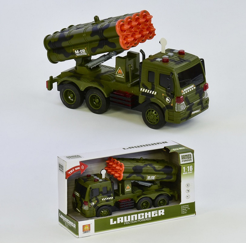 

Машинка Truck Пусковая установка инерция свет звук WY 650 D