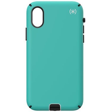 

Противоударный защитный чехол бампер накладка Speck Presidio Sport Jet Ski Teal/Dolphin Grey/Black для iPhone Xs/iPhone X