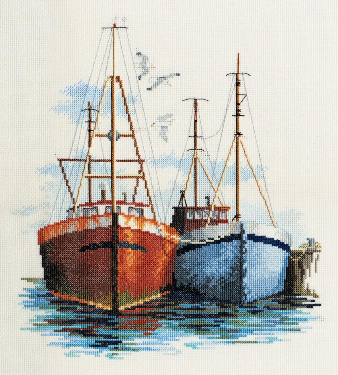 

Набор для вышивания крестом Coastal Britain - Fish Quay Прибрежная Британия - Фиш Куэй DWSEA03 Bothy Threads