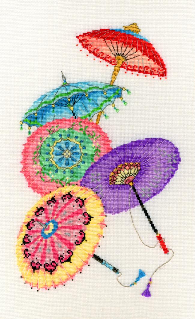 

Набор для вышивания крестом Parasols Зонтики XKF1 Bothy Threads