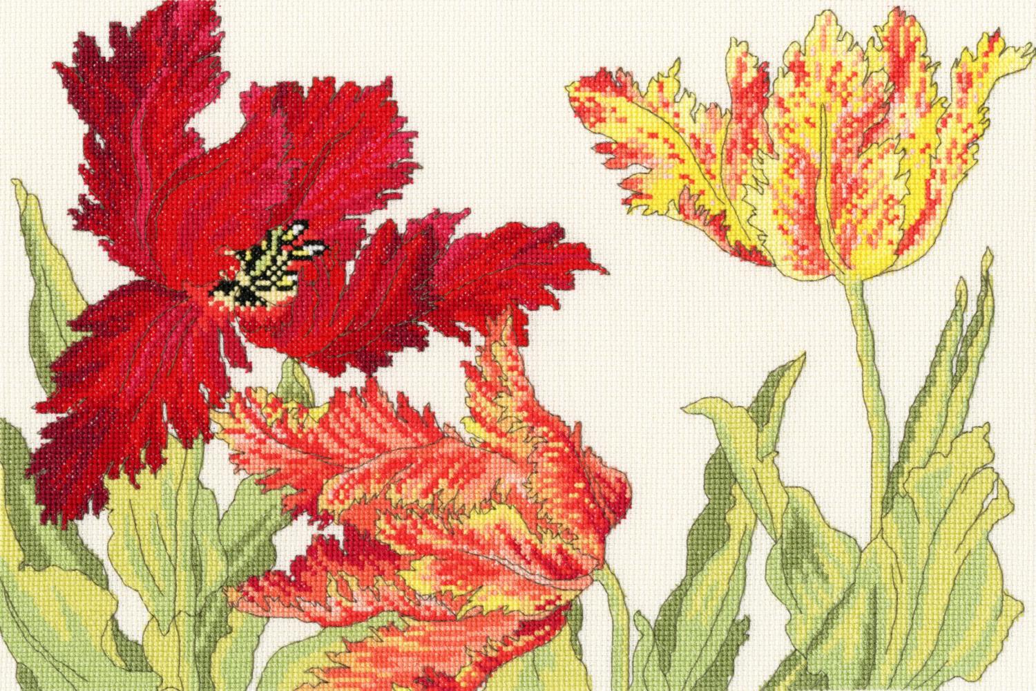 

Набор для вышивания крестом Tulip Blooms Тюльпан Цветет XBD9 Bothy Threads