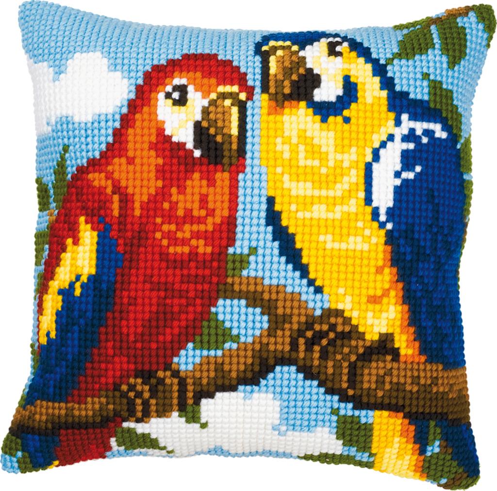 

Набор для вышивания крестом (подушка) Vervaco Parrots Попугаи PN-0008570