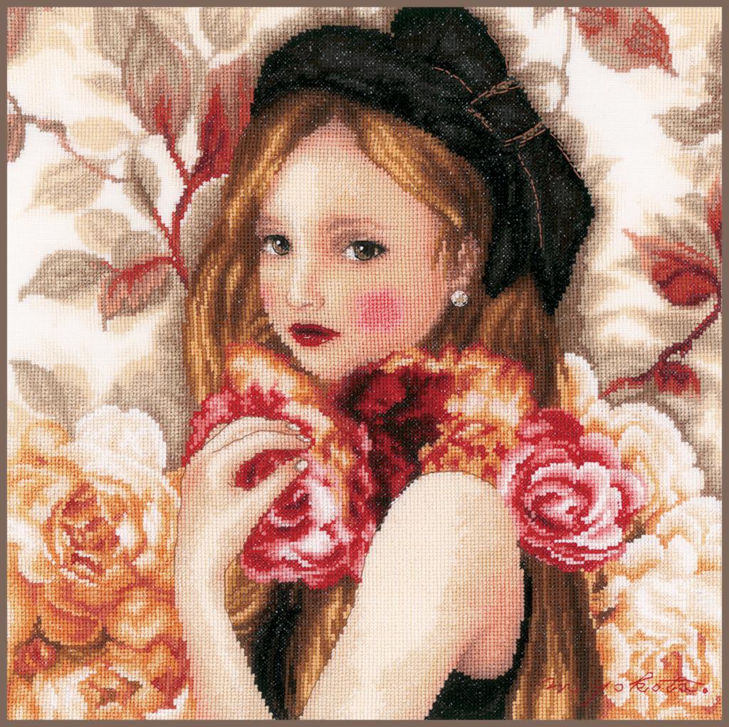 

Набор для вышивки крестом LanArte I Hold Roses Я держу розы PN-0186060