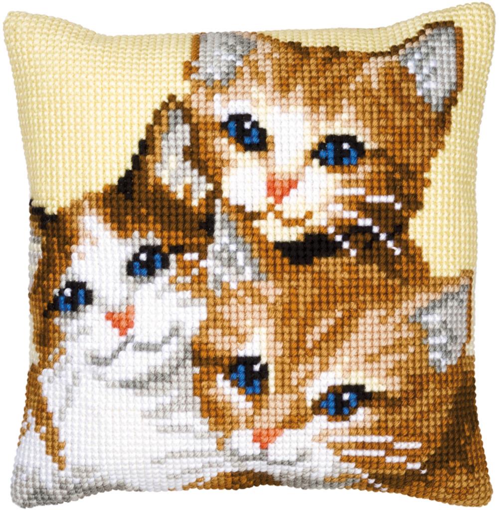 

Набор для вышивания крестом (подушка) Vervaco Kittens Котята Vervaco PN-0008506