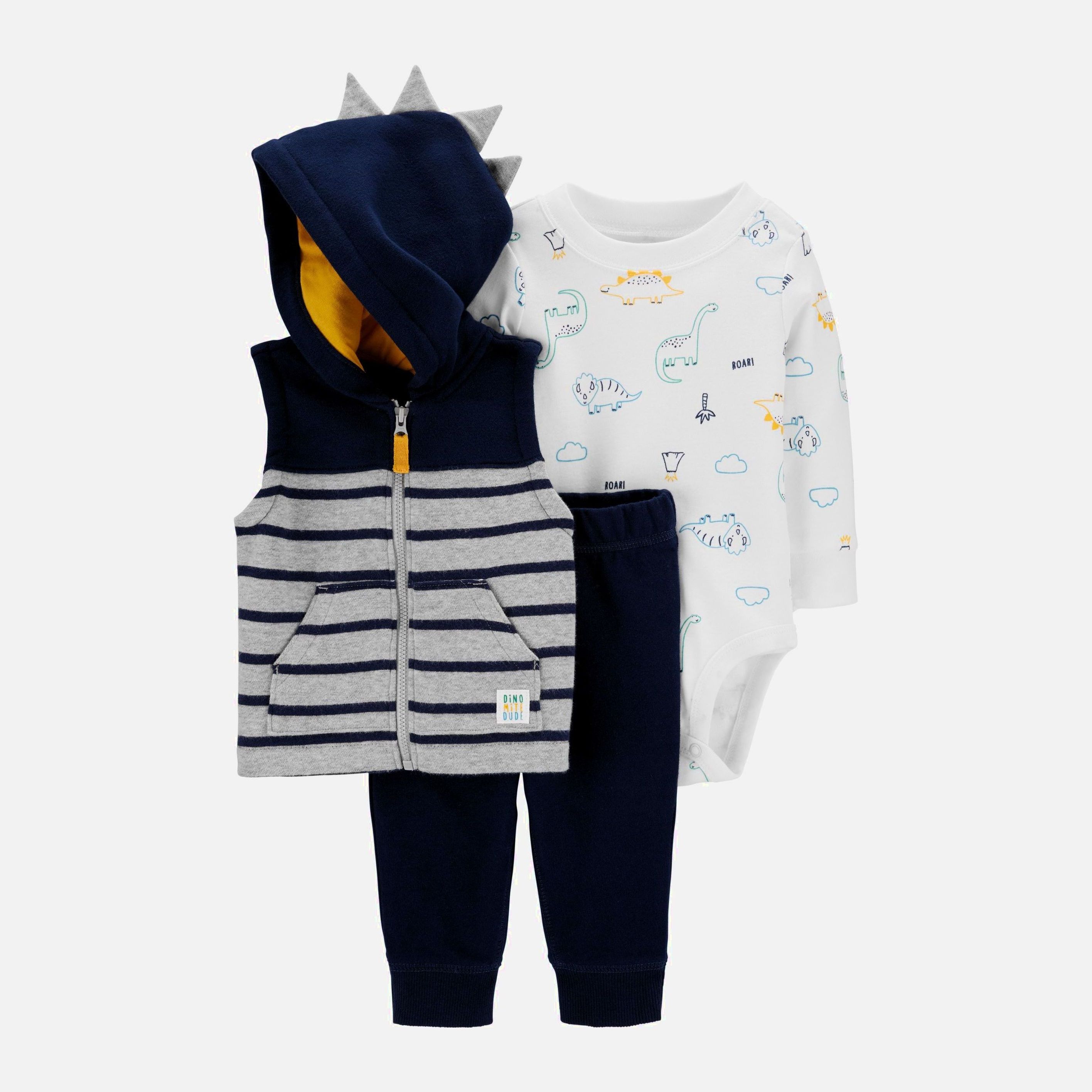 

Комплект (боди + жилет + штаны) Carters 1H515510 86 см 400 N Navy