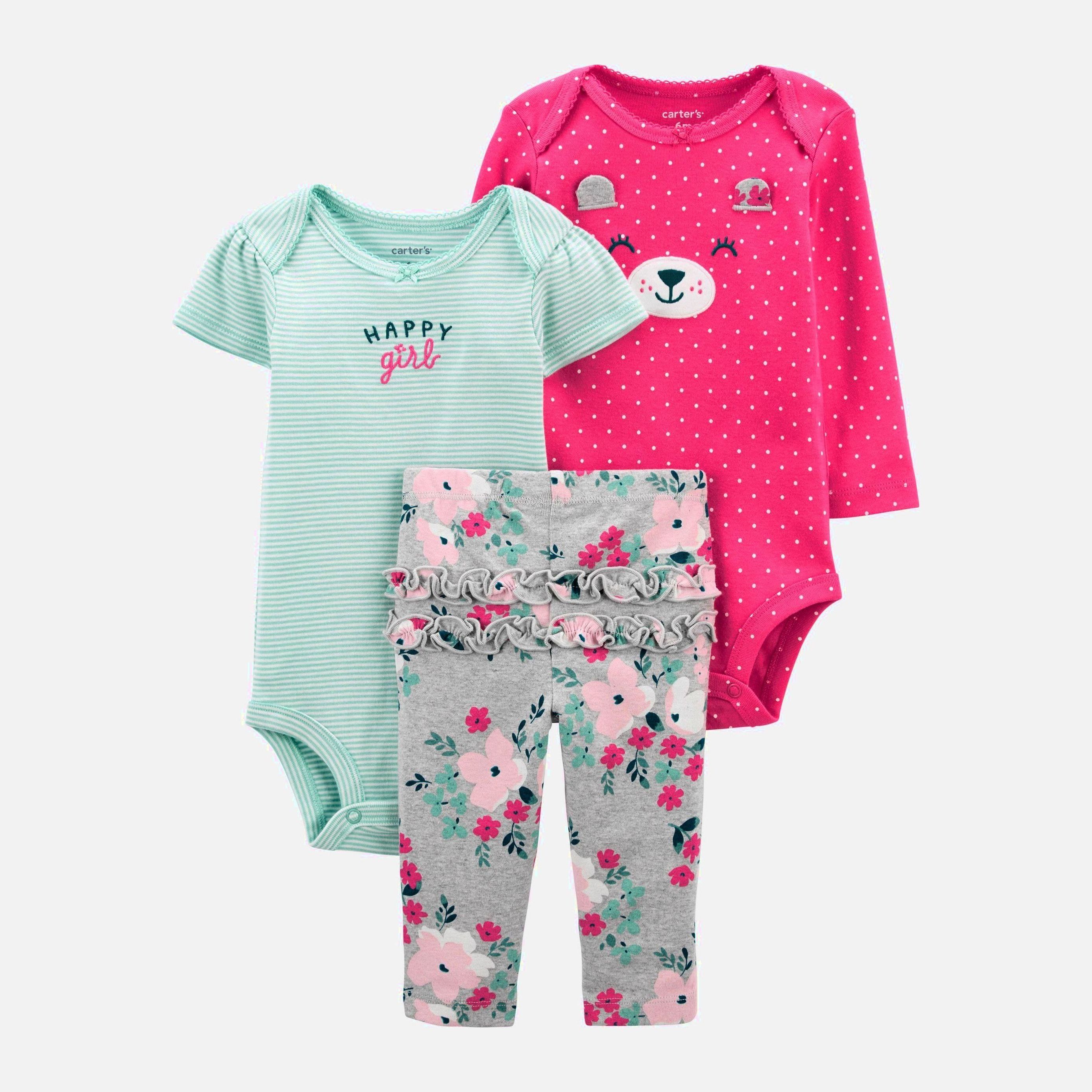 

Комплект (боди 2 шт + леггинсы) Carters 1J996910 92 см 998 ASST Assorted-ST