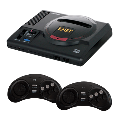 

Консоль Retro Genesis 16 bit HD Ultra Mega Drive Black + 150 Встроенных Игр Новое
