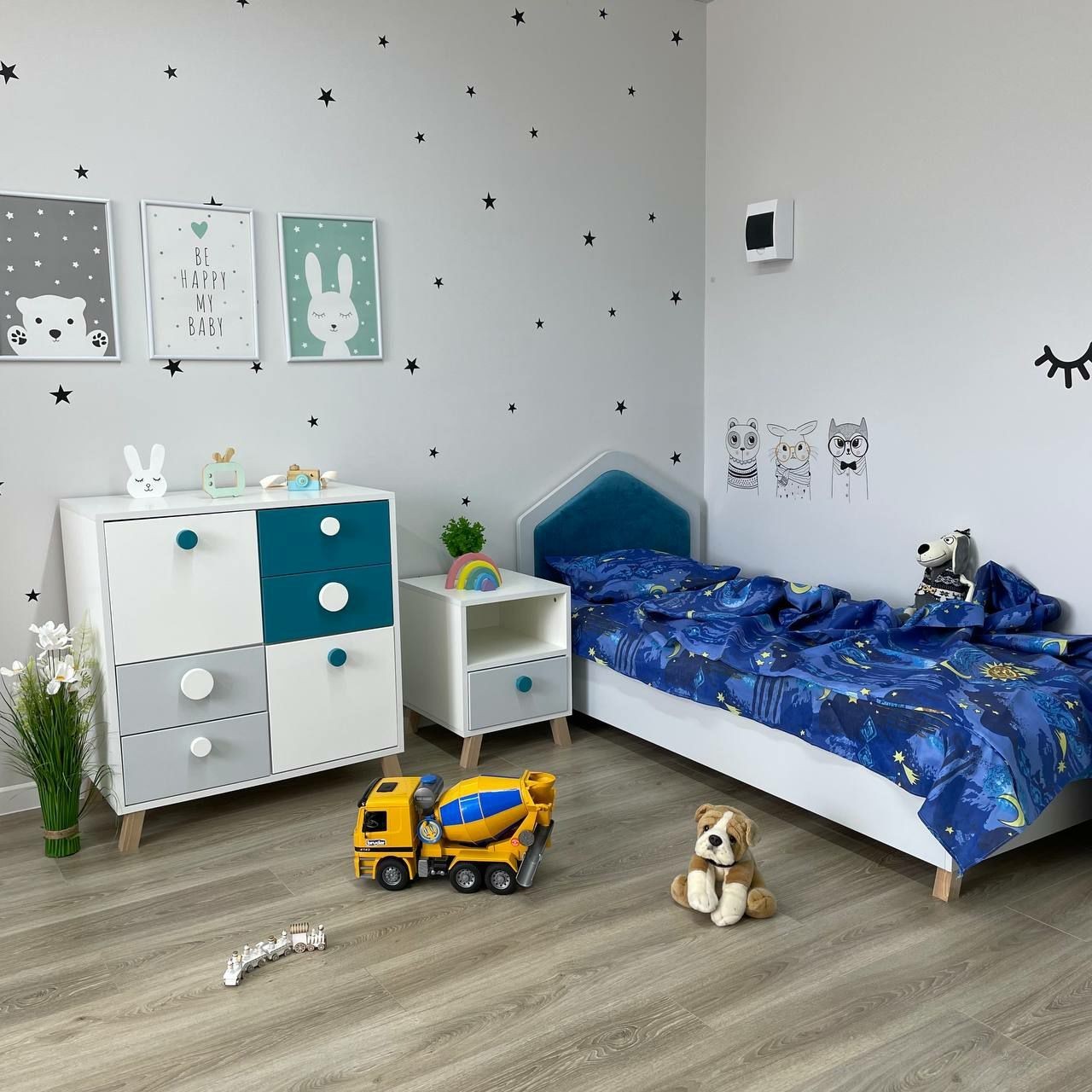 

Комод детский Scandic Kid Цвет белый и синий