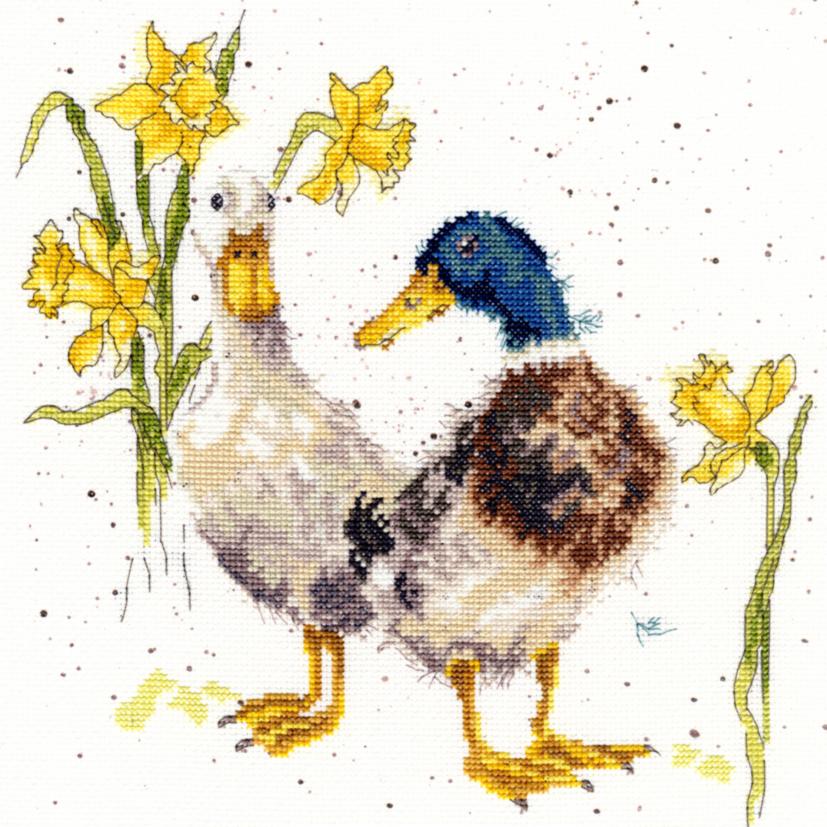 

Набор для вышивания крестом Ducks And Daffs Утки и нарциссы XHD6 Bothy Threads
