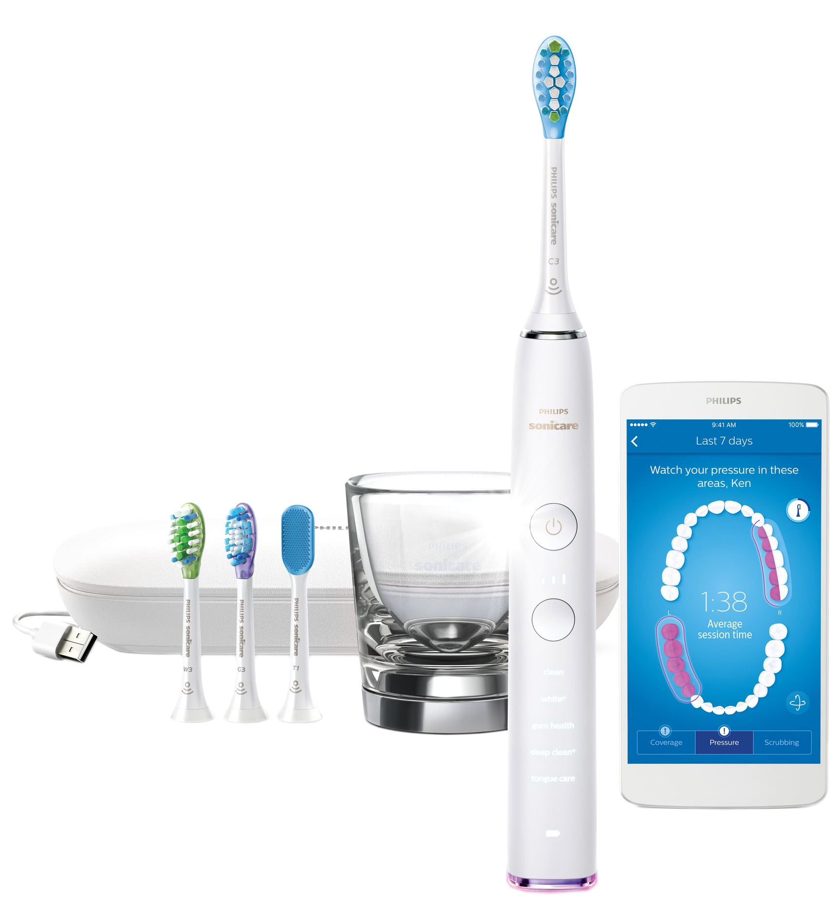 

Электрическая зубная щетка PHILIPS Sonicare DiamondClean Smart HX9924/07