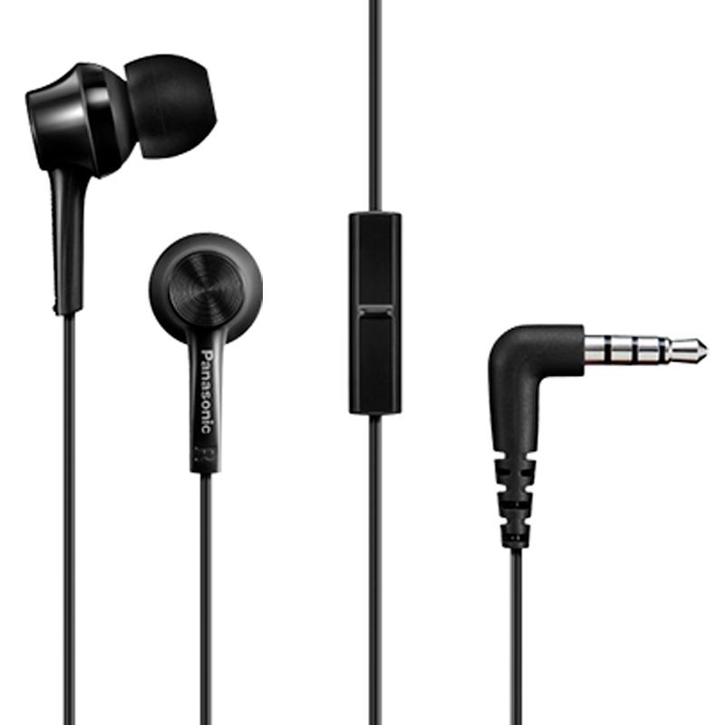 

Наушники HF Panasonic RP-TCM115GC-K Black (mic + button call answering)