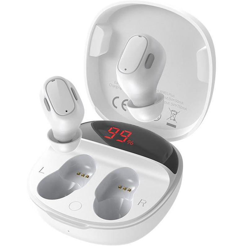 

Наушники Stereo Bluetooth Headset Baseus WM01 Plus White