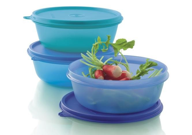 

Ємності Tupperware Великий хіт парад 3 шт 600 мл Блакитний