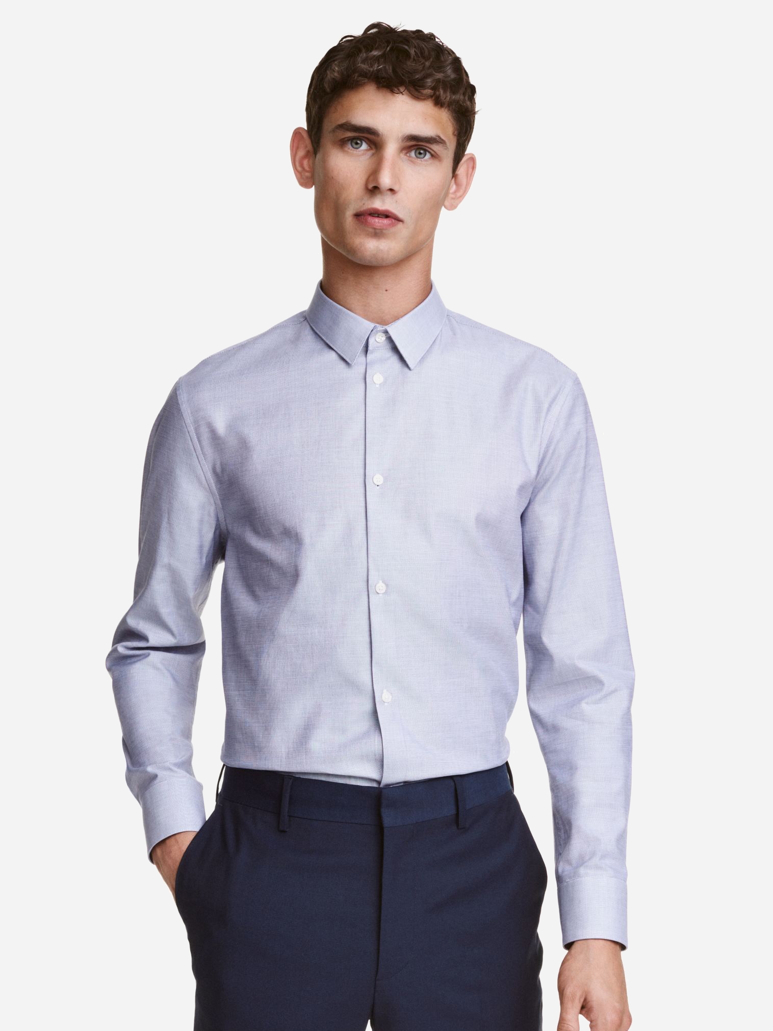 

Рубашка H&M 2390525  Синяя, Рубашка H&M 2390525 S Синяя