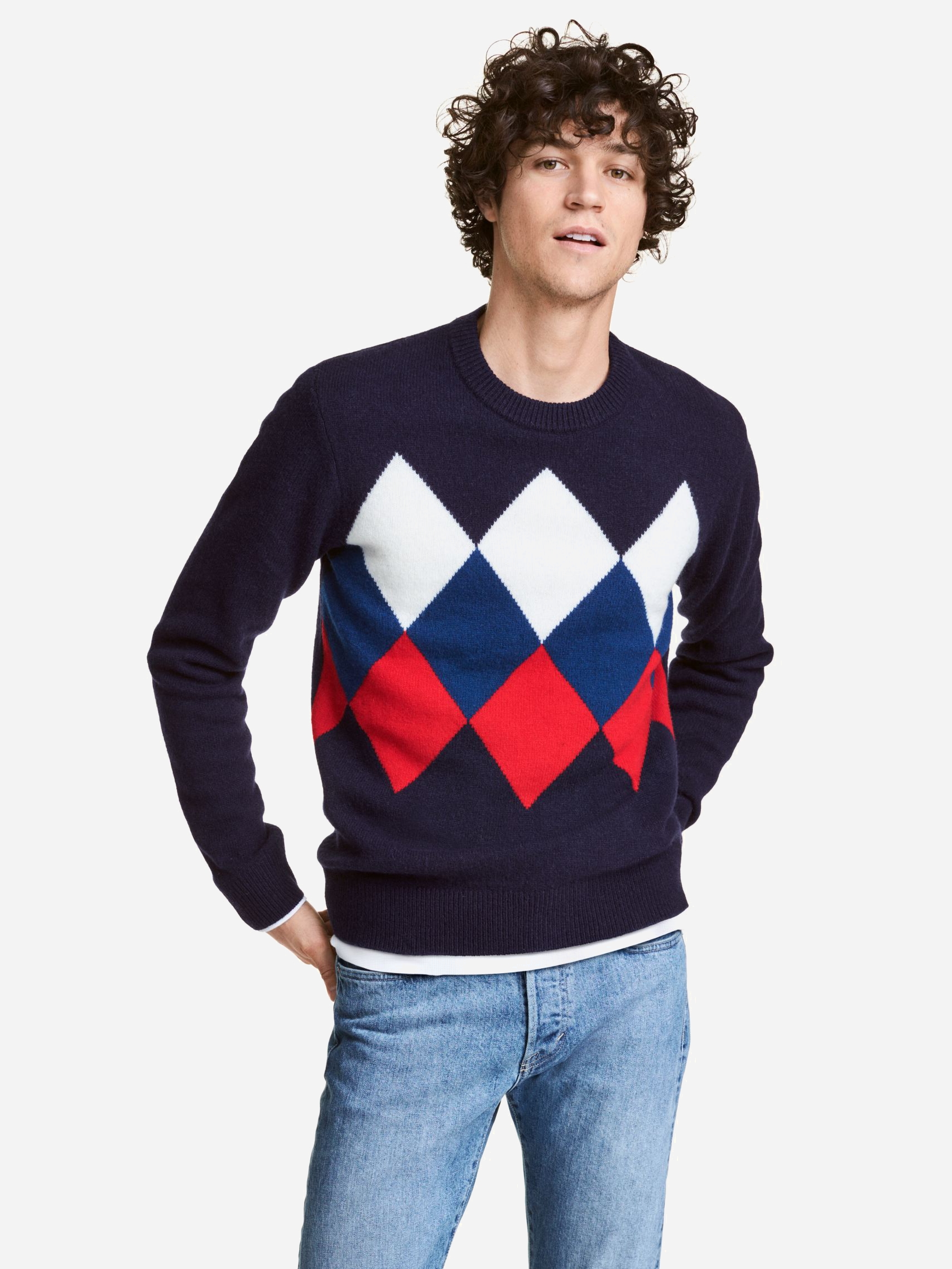 

Джемпер H&M 2813206 М Темно-синий