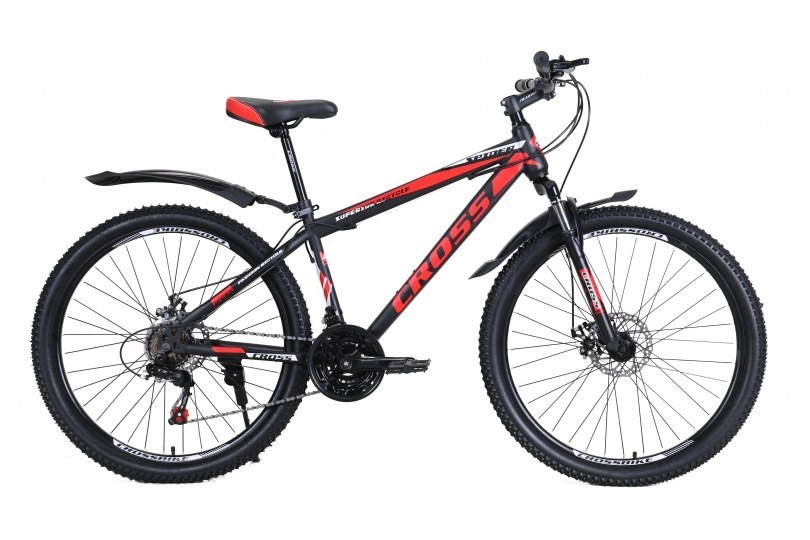 

Велосипед 26" CROSS SPIDER рама 15" черный-красный