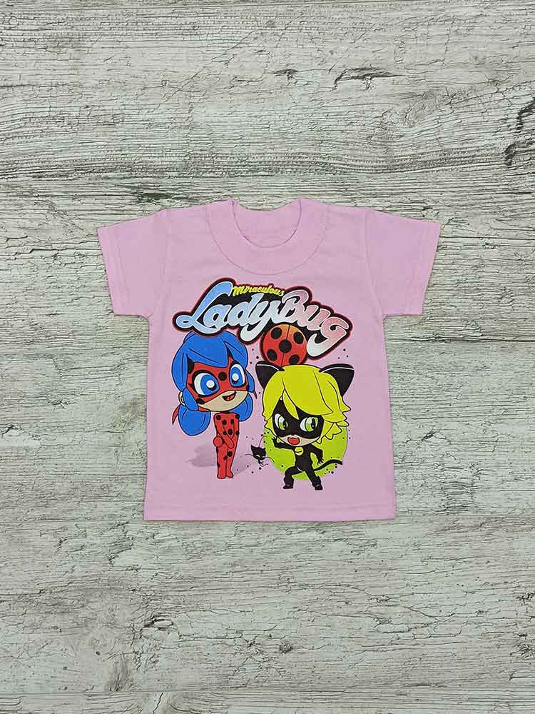 

Футболка для дівчинки рожева Lady Bug 00045, 80-86 см. (1-2 роки)