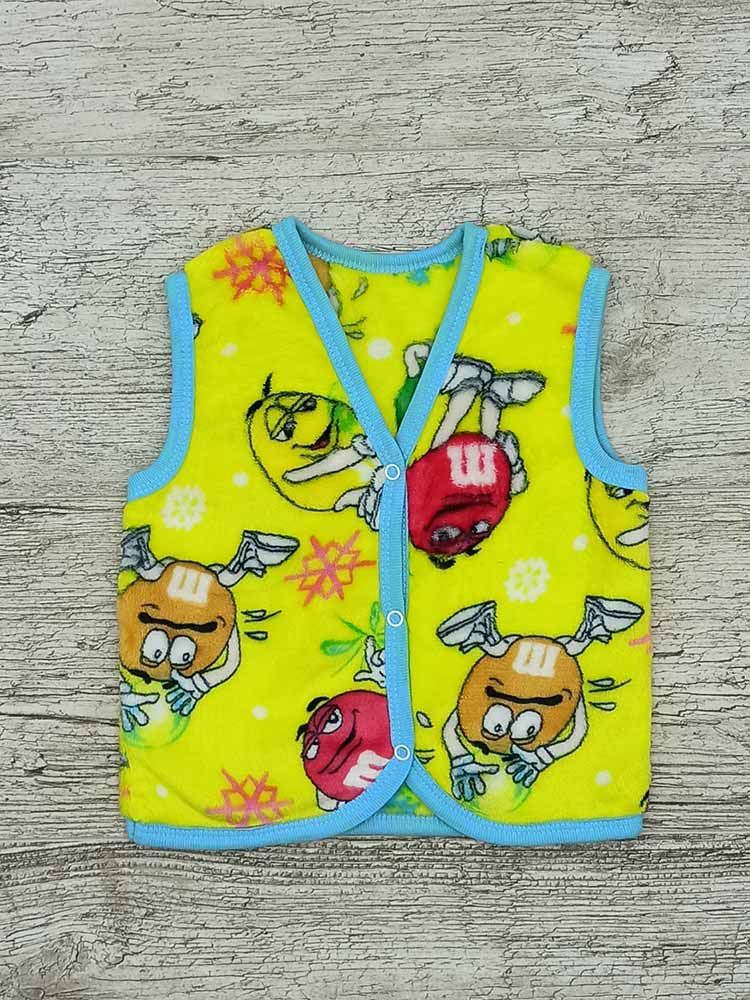 

Махрова жилетка для хлопчика жовта M&M 00489, 74-80 см. (9-12 міс.)