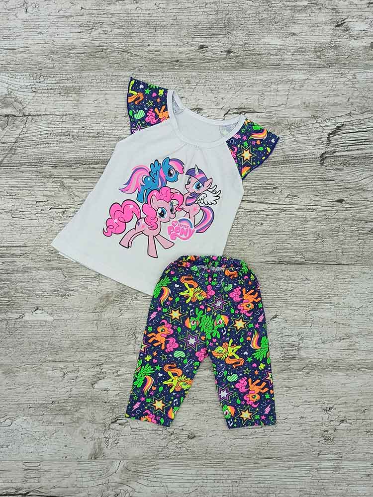 

Комплект для дівчинки туніка з трессами Little Pony 00167, 80-86 см. (1-2 роки)