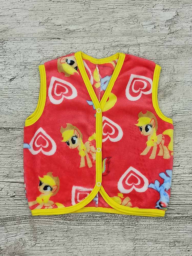 

Махрова жилетка для дівчинки коралова Little Pony 00518, 80-86 см. (1-2 роки)