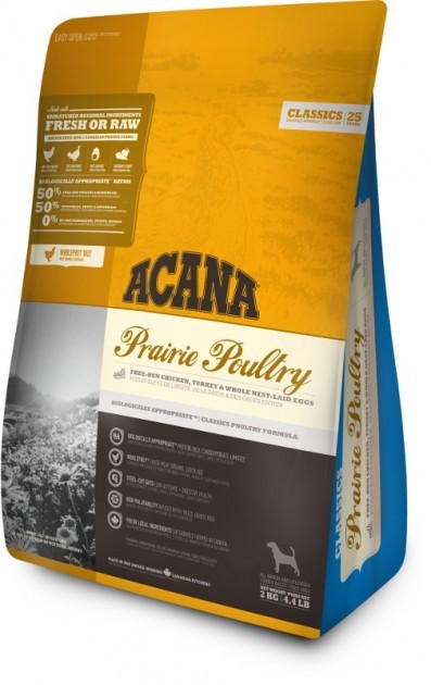 

Сухой корм для собак всех пород ACANA Prairie Poultry 2 кг (a56021)