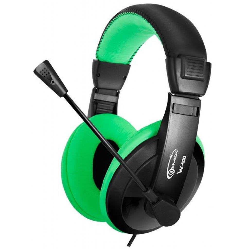 

Наушники Gemix W-300 black-green