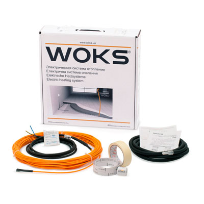 

Комплект для тонкого теплого пола двухжильный Woks 10 800 Вт, 77 м