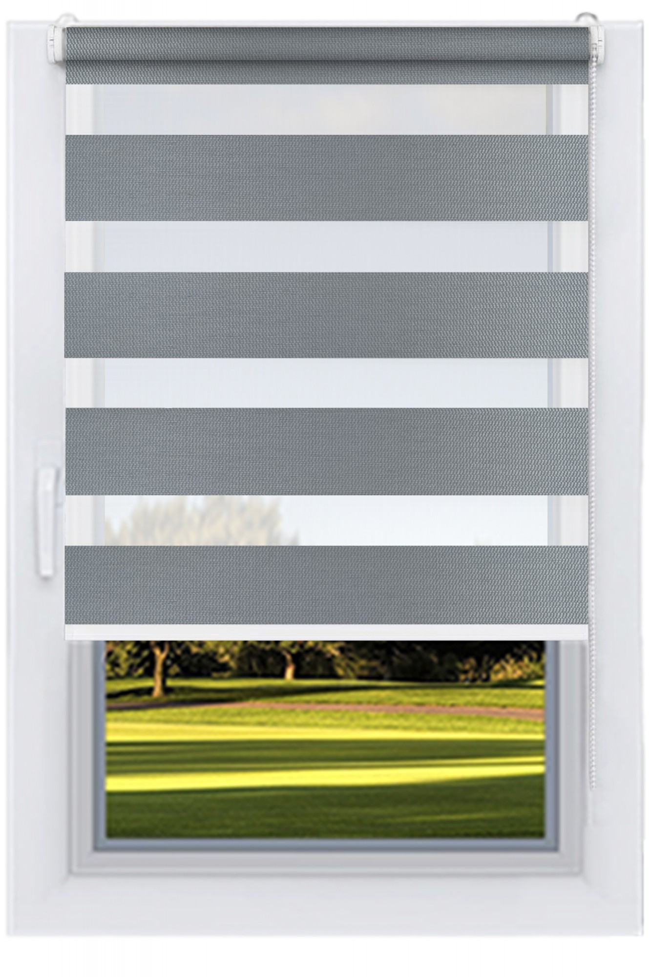 

Ролета тканевая DECOLUX 120х160 БАЛИ Серый вал 19