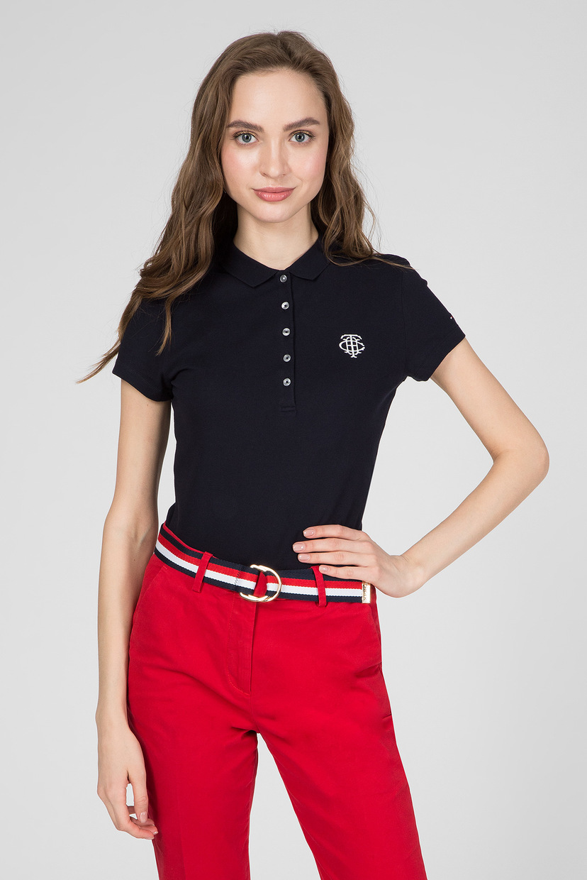 

Женское темно-синее поло TH ESSENTIAL SLIM Tommy Hilfiger S WW0WW26250