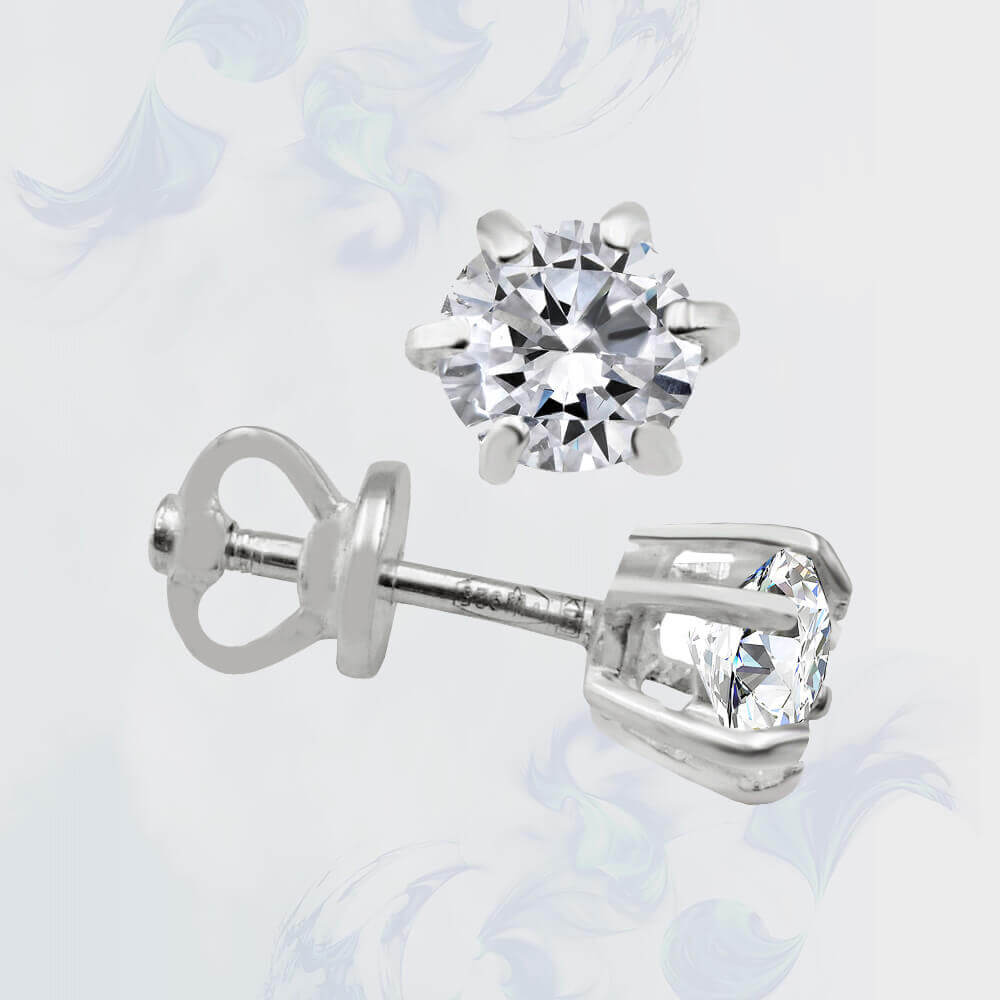 

Серьги-гвоздики (пусеты) из серебра SilverUA модель П15