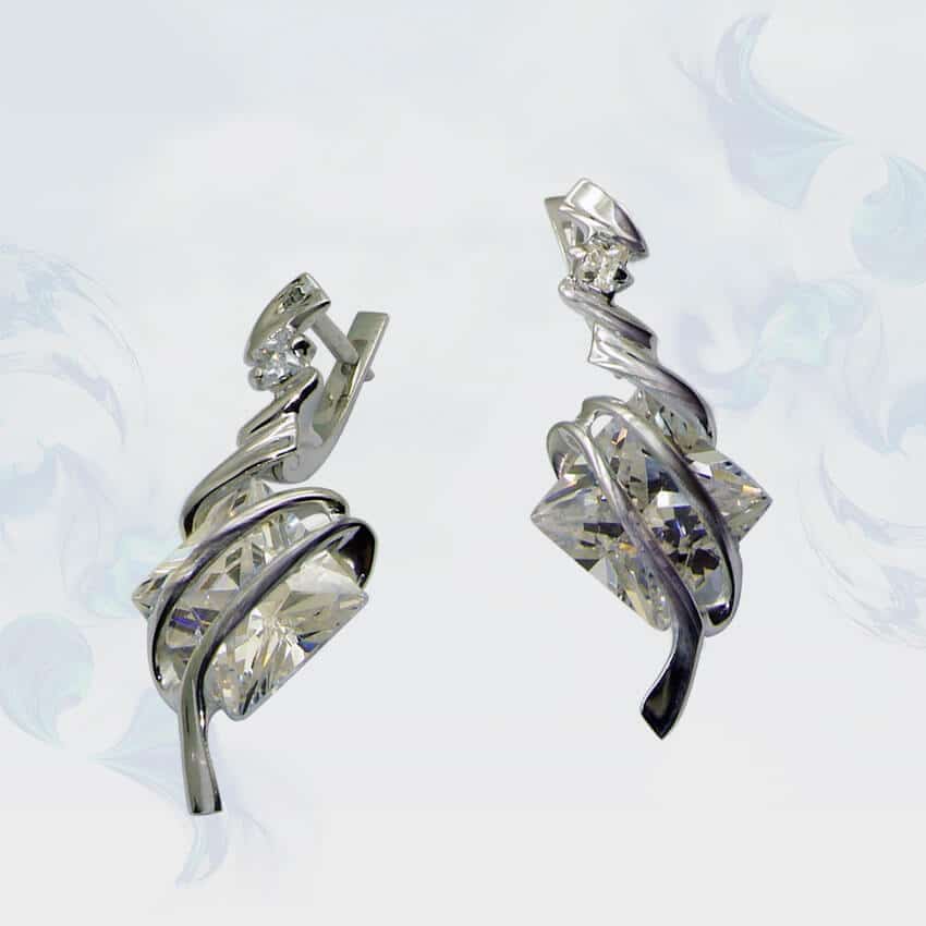 

Серьги из серебра SilverUA модель 024
