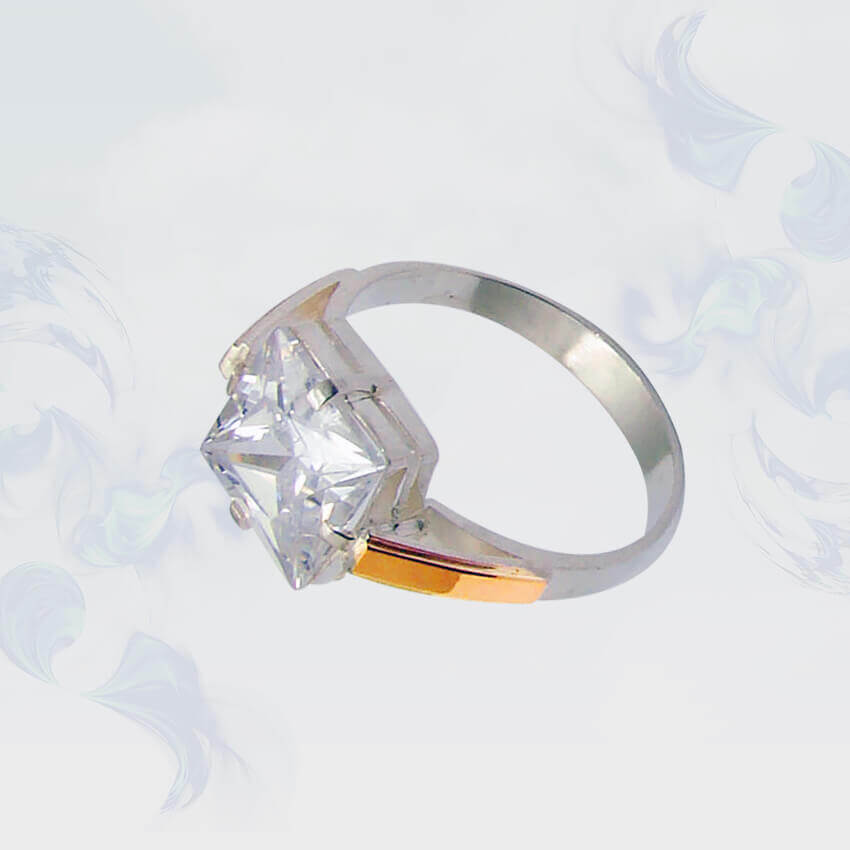 

Кольцо из серебра с золотыми вставками SilverUA модель 001 (размер 19,5)