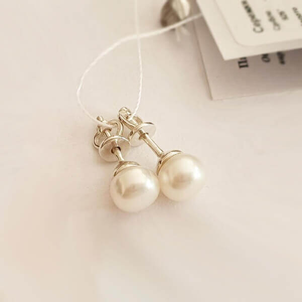 

Серьги-гвоздики (пусеты) из серебра SilverUA модель П14 (б)