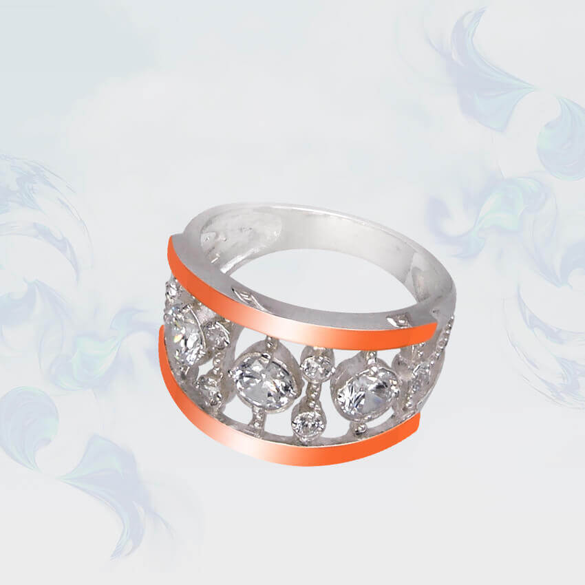 

Кольцо из серебра с золотыми вставками SilverUA модель 102 (размер 19,5)