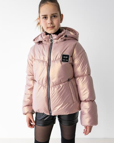 

Куртка для девочек , Артикул: EL5899-пудра (164 СМ)