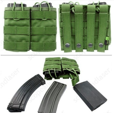 

Подсумок для магазина молле универсальный Pantac Molle Universal Dual Mag Pouch PH-C877, Cordura Олива (Olive)