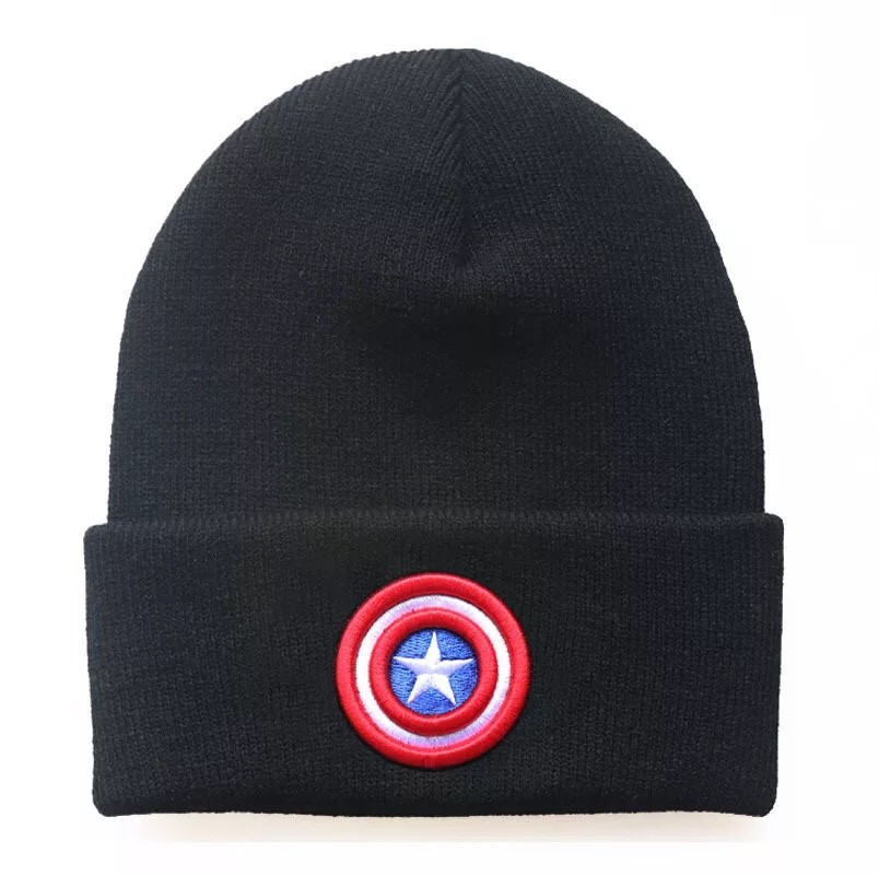 

Шапка детская демисезонная Captain America Капитан Америка 2 - 6 лет (48 - 54 см) весна/осень черная D00978