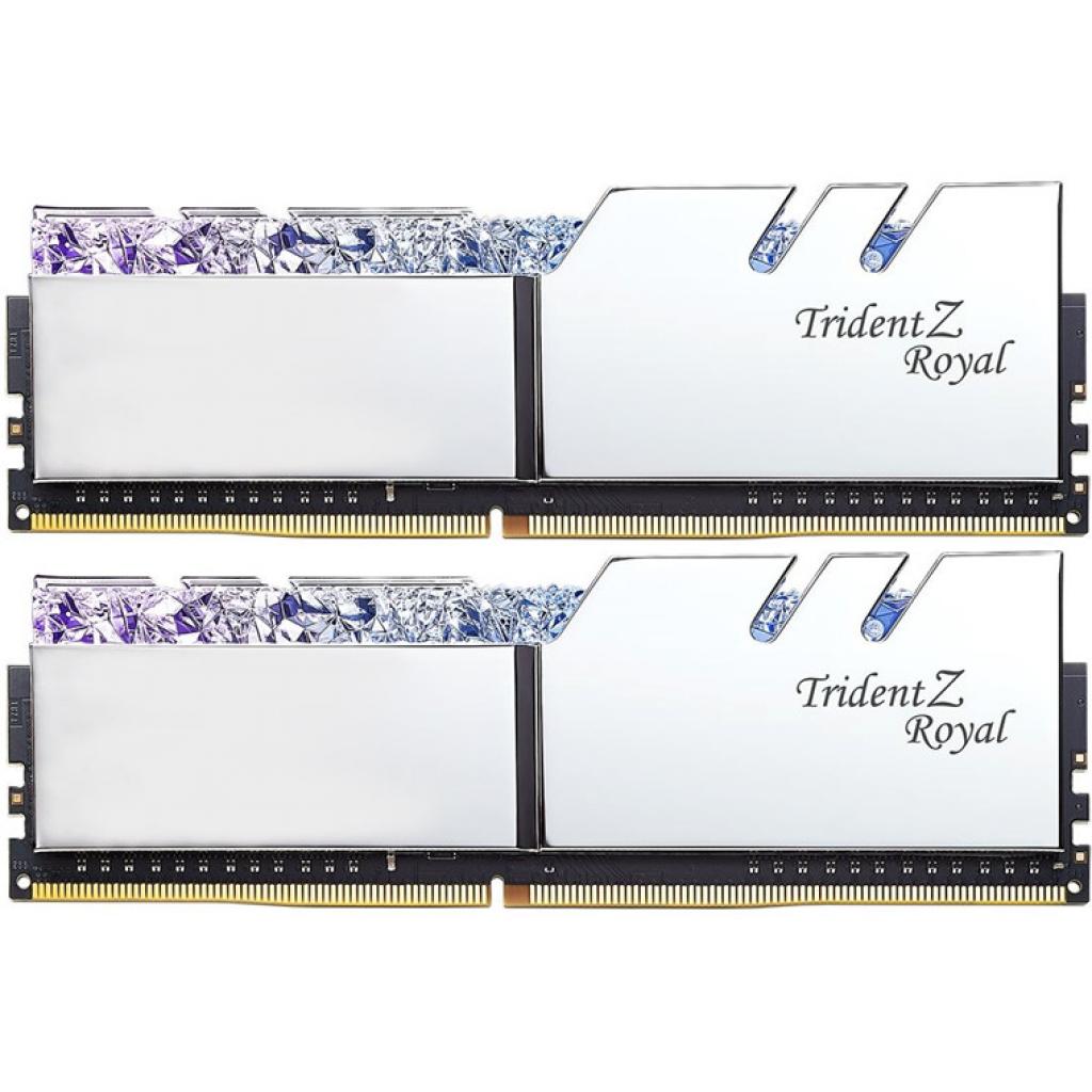 

Модуль памяти для компьютера DDR4 16GB (2x8GB) 3600 MHz Trident Z RGB Royal Silver G.Skill (F4-3600C18D-16GTRS)