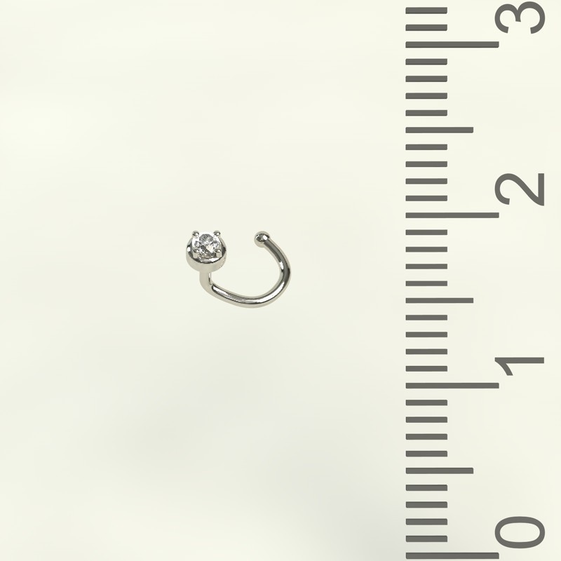 

Золотой пирсинг с бриллиантом 401-1B16 0,01карат