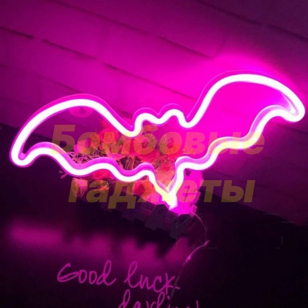 

Детский настольный светильник-ночник TTech Neon Series Bat