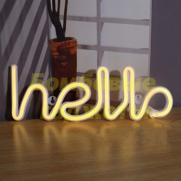 

Детский настольный светильник-ночник TTech Neon Series Hello