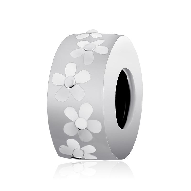 

Серебряный шарм - бусина Silvex 925 "Волшебные ромашки" П5/729