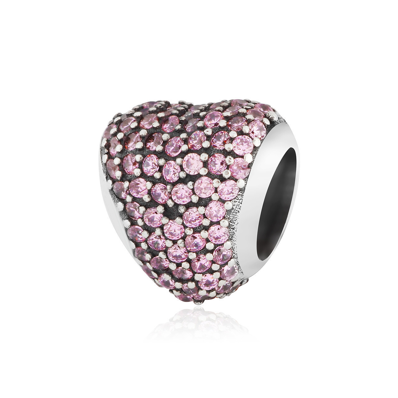 

Серебряный шарм - бусина Silvex 925 "Большое сердце" П5ФР/729