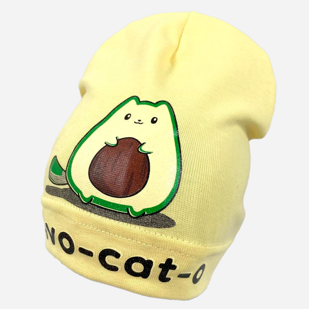 

Демисезонная шапка Sample Avo-cat-o 42-46 Светло-желтая
