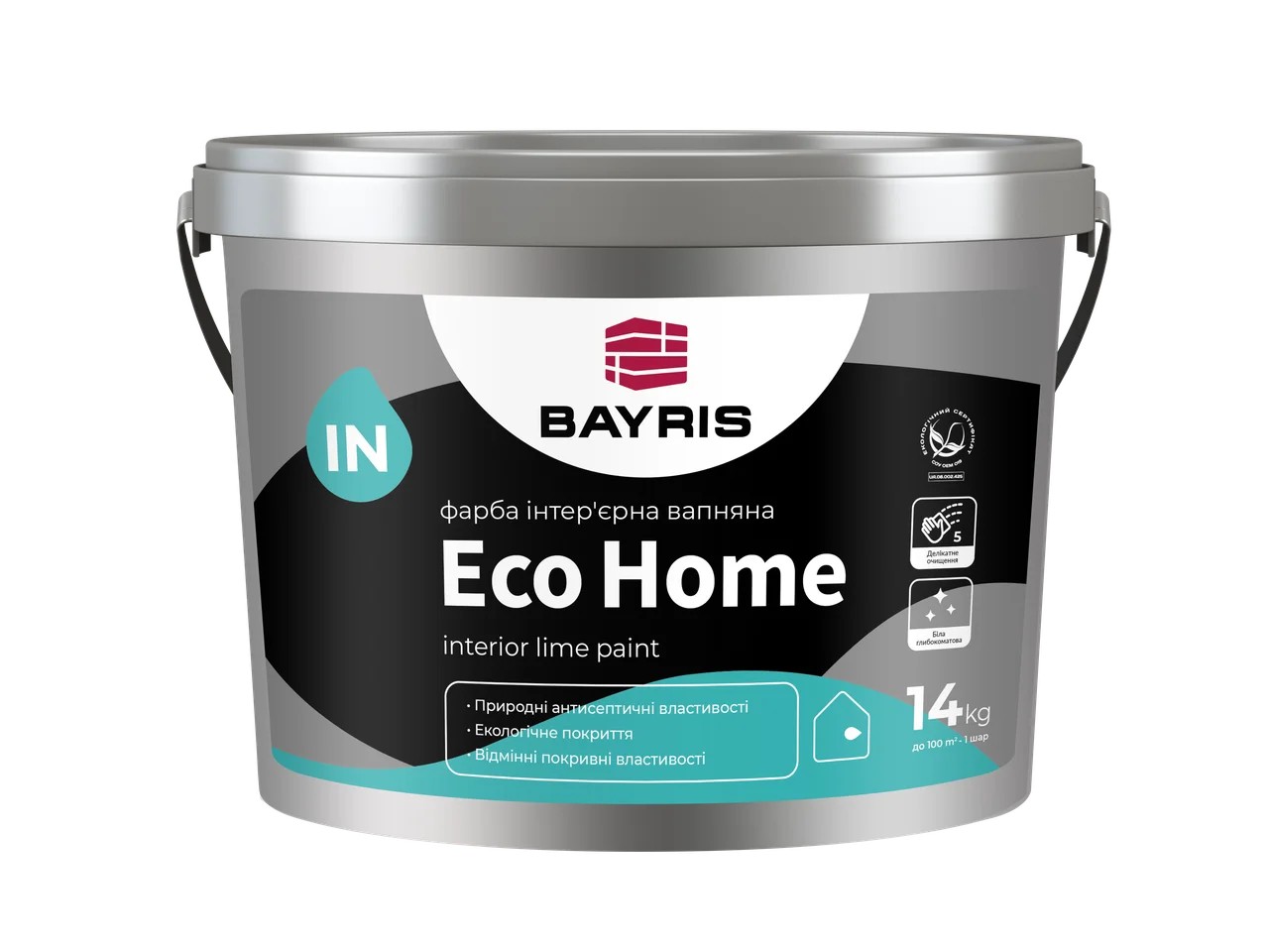 

Краска интерьерная известковая Eco Home Bayris 14 кг